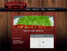 Tablet Screenshot of juliansbbqngrill.com